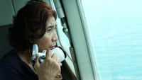 Pemantauan dari udara ini untuk mengetahui sebarapa parah wilayah yang terdampak tsunami secara luas.