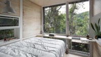 Rumah ini bernama Chalet L dan memiliki luas 67 kaki persegi. Foto: Inhabitat