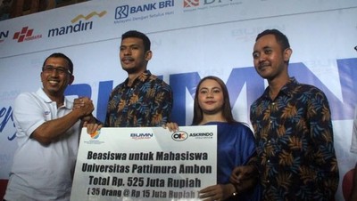 Askrindo Berikan MoPi dan Berikan Beasiswa di Ambon