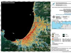Citra Satelit Potensi Daerah Terdampak Tsunami Selat Sunda