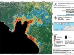 Citra Satelit Potensi Daerah Terdampak Tsunami Selat Sunda