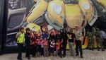 Kreatif, Polres Gresik Bangun Pos Bertema Autobot Transformers