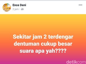 Warga Sempat Mengira Suara Dentuman Berasal Dari Bunyi Petasan