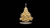 Pohon Natal Steve Quick Jewelers Gold Tabletop seharga US$ 500 .000 atau Rp 7,2 miliar bertabur berlian. Istimewa/financesonline.com.