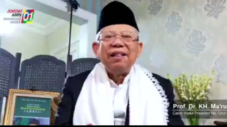 Beredar Video Ma'ruf Amin Ucapkan Selamat Natal