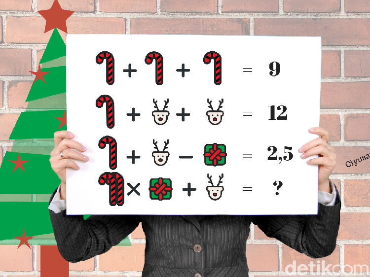 Merry Christmas! Yuk Pecahkan Soal Berikut yang Bakal Mainin Logikamu