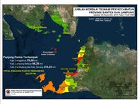Total 312,78 km terdampak tsunami pada Sabtu (22/12)