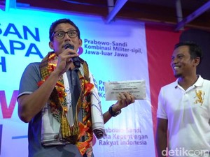 Sandi Tak Masalah Jika Partai Koalisi Belum Sumbang Dana Kampanye
