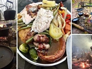 Keren! Pria Ini Memasak Menu Natal untuk 35 Tamu di Tengah Hutan