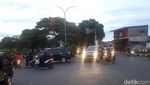 Foto: Putaran Jl Juanda Depok Tempat Personel Brimob Dikeroyok Ormas