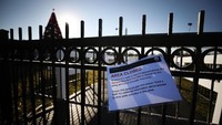 Tak adanya kesepakatan anggaran terkait pembangunan Tembok Meksiko membuat sebagian pemerintahan Amerika Serikat ditutup. Mark Wilson/Getty Images.