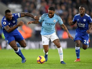 Hasil Liga Inggris: City Tumbang 1-2 dari Leicester