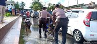Banjir di Labuan Persulit Akses Lokasi Terdampak Tsunami Paling Parah