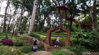 Pengunjung bisa menikmati keindahan taman, berfoto, juga wisata edukasi tentang jenis anggrek (Dadang Hermansyah/detikTravel)