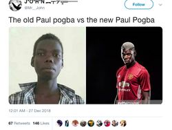 Pogba Goyang, MU Menang, Fansnya Senang