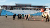Maskapai penerbangan yang melayani di bandara ini adalah Wings Air dengan rute Ambon-Namlea PP 5 kali seminggu dengan menggunakan pesawat jenis ATR 42. Istimewa/Kemenhub.