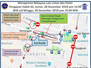 Ada Haul Habib Ali, Begini Rekayasa Arus Lalin di Jalanan Solo