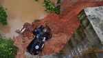 Penampakan Jalan Ambles di Lebak Banten