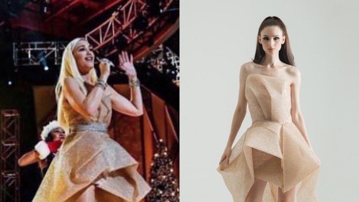 Gwen Stefani memakai gaun karya desainer Indonesia Metty Choa. Foto: Dok. Instagram Gwen Stefani memakai gaun karya desainer Indonesia Metty Choa. Foto: Dok. Instagram