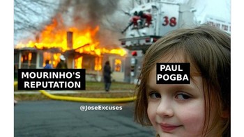 Performa Pogba saat ini diibaratkan sudah menghancurkan reputasi Mourinho yang gagal memaksimalkan kemampuannya semasa melatih MU. (Foto: Internet/Twitter)