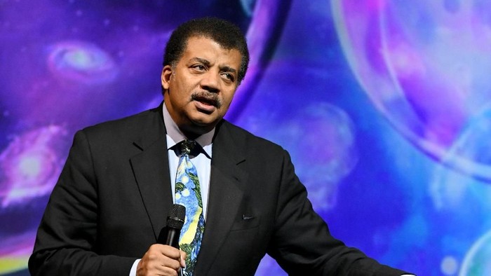Astrofisikawan top AS Neil deGrasse Tyson membahas sebuah teori mengalahkan Thanos. (Foto: Craig Barritt/Getty Images) Astrofisikawan top AS Neil deGrasse Tyson membahas sebuah teori mengalahkan Thanos. (Foto: Craig Barritt/Getty Images)