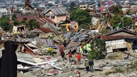 Gempa bermagnitudo 7,4 mengguncang Kota Palu dan Donggala pada 28 September 2018. (Pradita Utama/detikcom)