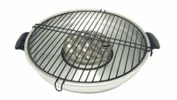 Pesta barbekyu simpel juga bisa dilakukan di rumah bersama keluarga inti. Kalau tak punya alat panggang, cukup siapkan alat panggang simpel ini. Biasanya wajan panggang ini dikenal sebagai oven disko. Fungsinya bisa memanggang di atas kompor.  Foto: Istimewa