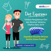 'Diet Experience: Diet Tahun Baru' masih berlangsung sampai 31 Januari 2019.