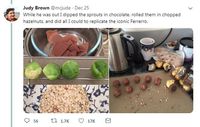 Jahil! Wanita Ini Ubah Tampilan Kubis Mini Jadi Ferrero Rocher