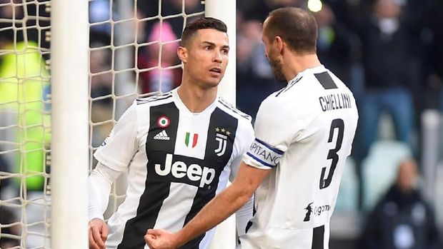 Ronaldo cetak dua gol ke gawang Sampdoria.