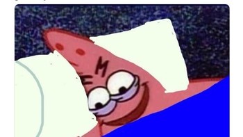 Ekspresi Patrick Star dari kartun SpongeBob SquarePants juga jadi sangat viral dengan banyaknya meme dirinya. Foto: Istimewa