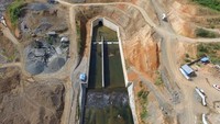 Proyek bendungan yang terletak di Kabupaten Tapin, Kalimantan Selatan ini direncanakan memiliki kapasitas sebesar 56.77M³Foto: Dok. PT Waskita Karya (Persero) Tbk