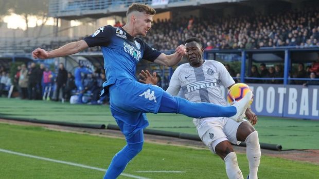 Empoli sempat membuat Inter Milan tumpul di babak pertama.