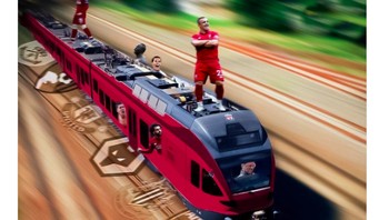 Liverpool seolah kereta cepat yang melaju kencang. Foto: Twitter