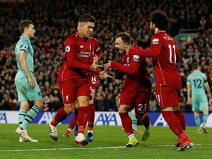 Firmino Hat-trick, Liverpool Gilas Arsenal 5-1