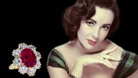 Sebuah cincin berlian serta ruby 8,24 Van Cleef & Arpels dengan total US$ 4.2 juta diberikan kepada Elizabeth Taylor dari suaminya Richard Burton. Istimewa/Financesonline.