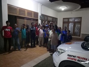 Partai Gerindra Ajak Korban Tsunami Banten Makan Malam Bersama