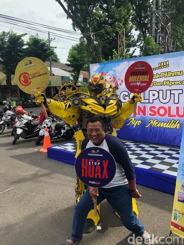 Bumblebee Bawa Misi Pemilu Damai dan Lawan Hoax