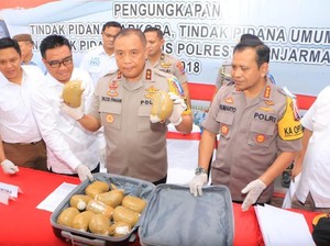 Polisi Gagalkan Penyelundupan 12 Kg Sabu ke Banjarmasin Diduga untuk Tahun Baru