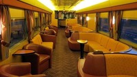 Kereta bernama Indian Pacific ini berangkat dari Sydney menuju Perth. Kereta ini beroperasi pada tahun 1970 dengan total panjang jalur 4.352 km. Istimewa/Luxatic.