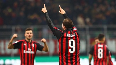 Higuain Sudahi Paceklik Gol, Milan pun Menang