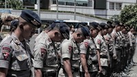 Apel tersebut merupakan persiapan pengamanan perayaan malam tahun baru di kawasan Bundara HI.
