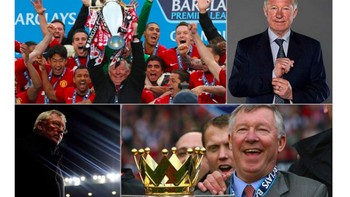 Statistik mentereng selama melatih MU di Liga Inggris pun dipajang. Foto: istimewa