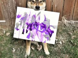 Gemas! Anjing Ini Ternyata Jago Melukis