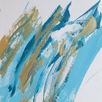 Tak disangka, banyak orang tertarik membeli lukisan abstrak Hunter. Karyanya dijual USD 38 atau sekitar Rp 548 ribu per buah. Total lukisan yang sudah terjual bernilai USD 5000 atau Rp 72 jutaan. Foto: Instagram