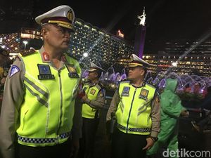Malam Tahun Baru, Kakorlantas Cek Bundaran HI