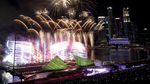 Pesta Kembang Api di Marina Bay Keren Banget