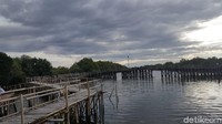 Mengelilingi kawasan Taman Mangrove memang cukup melelahkan. Namun rela berkeringat bukan demi menikmati pemandangan seperti ini? (Syanti/detikTravel)