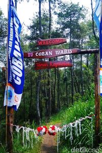  Pintu masuk ke Desa Wisata Kayukebek (Muhajir Arifin/detikTravel)