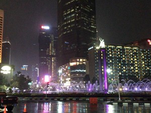 Ada Car Free Night, Lalin ke Arah Bundaran HI Ditutup